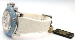 Glam Rock stainless steel white dial watch