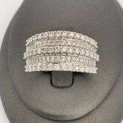 CERTIFIED BRAND NEW 14K WHITE GOLD DIAMOND RING / BAND