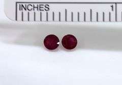 Sweet Natural Ruby Pair