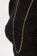 10k Yellow Gold-Hollow Pave Figaro Link Chain 2.6mm Necklace 20"