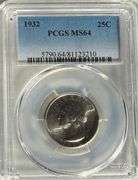 1932 PCGS MS 64 Washington Quarter