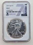 2020 American Silver Eagle, NGC MS69