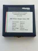 1980 National Bank Of Hungary - XIII Winter Olympic Games Silver Coin