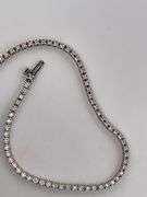 CERTIFIED 14K WHITE GOLD DIAMOND TENNIS BRACELET