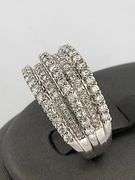 CERTIFIED BRAND NEW 14K WHITE GOLD DIAMOND RING / BAND