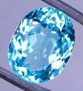 Glittering and huge! 18ct vivid Swiss blue Topaz