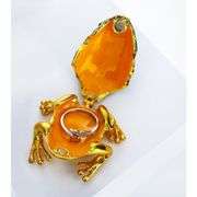 Frog Prince Crystal Jeweled Trinket Box