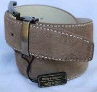 Classy Fine Quality Suede Belt, Made In Italy