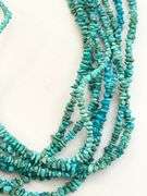 925 Sterling Silver Vintage DTR Jay King Nuggets Natural Turquoise Multi Strands Necklace