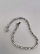 CERTIFIED 14K WHITE GOLD DIAMOND TENNIS BRACELET