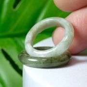 Matched size! Stackable! Size 6.3 Burmese Jade rings weighing 25.10 carats!