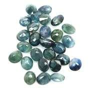 Heavy 10.82ct gray blue Sapphire set from Madagascar! Heated only!