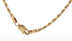Useful 20" 14K YG Rope Necklace