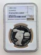 1983-S Olympics Silver Dollar, NGC PF69 Ultra Cameo