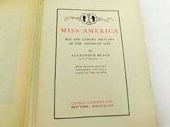 1898 Miss America Antique Books on American Girls