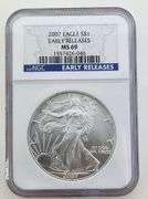 2007 American Silver Eagle, NGC MS69 Early Releases
