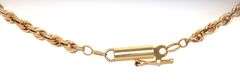 Practical 14K YG Rope Necklace