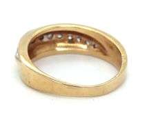 14kt Yellow gold diamond band