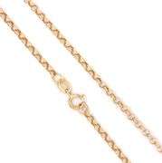 Pretty 18K YG Italian Made Rollo Link Necklace