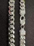 Sterling Silver Solid Miami Cuban Link Chain 10.3mm 925 Italy Heavy Curb Necklace 24" Inch