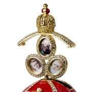 Red Lily of the Valley Fabergé Egg Replica – Perfect Easter or Collectible Gift