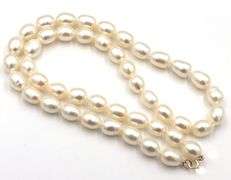 Fresh water pearl strand necklace