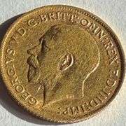 1914 Slider Gold Half Sovereign.