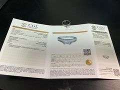 CERTIFIED LADIES 14K WHITE GOLD AND DIAMOND RING