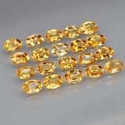 High fire 9.02ct 6x4mm real Brazilian Citrine set!