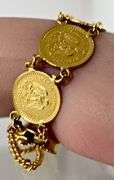 Valuable 21.6K Mexican 2.5 Peso  Coin Bracelet