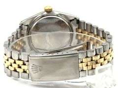Rolex date just 2 tone 18kt Fluted bezel on Jubilee bracelet watch