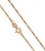 14kt Yellow gold Figaro chain necklace