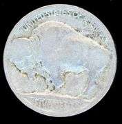 1920 Buffalo Nickel with Major Lamination Error