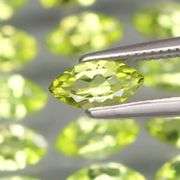 Dazzling 7.54ct untreated apple green Peridot set!