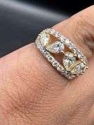 14K Yellow Gold Pear Cut Diamond Ring of 2.55 CTW