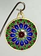 Wonderful 18K Plique-A-Jour "Window" Pendant