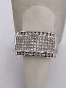 MEN'S CERTIFIED 14K WHITE GOLD AND DIAMOND RING 2.50 CARATS