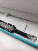 Handwoven Bracelet with Sterling Silver and Diamond Studs