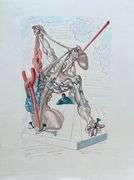 Rare Salvador Dali Original Engraving from The Divine Comedy, Inferno