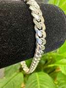 Sterling Silver Solid Miami Cuban Link Chain 5.7mm 925 Italy Heavy Curb Bracelet 7" Inch