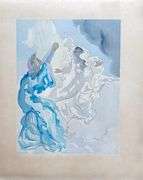 Rare Salvador Dali Original Engraving from The Divine Comedy, Paradise