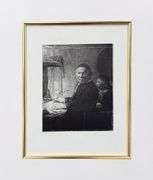Extremely Rare and Collectible Antique Etching After Rembrandt, c. 1880