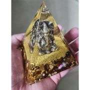 Ganesha Organite with Tiger Eye Pyramid Crystal