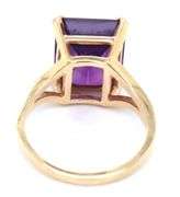 Regal Looking 14K YG Amethyst Ring