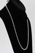 Sterling Silver Italian Ball Bead Chain 5mm 925 Italy New Dog Tag Necklace 24"