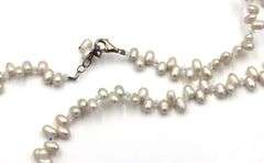 Group lot of 5 white fresh water pearl necklaces