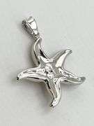 Italian 925 Sterling Silver large Starfish Pendant