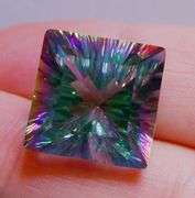 Prismatic! 27.42ct heavy flashing rainbow Mystic Quartz!