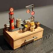 Vintage-Style Route 66 Gas Station Desk Organizer