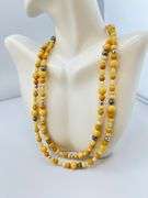 925 Sterling Silver Jay King DTR Silpada Yellow Opal Beads And Silver accent Necklace